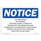 Signmission OSHA Notice Sign, 7" Height, 10" Width, No Trespassing No Loitering Violators Caught Sign, Landscape OS-NS-D-710-L-14932 - alternate 1